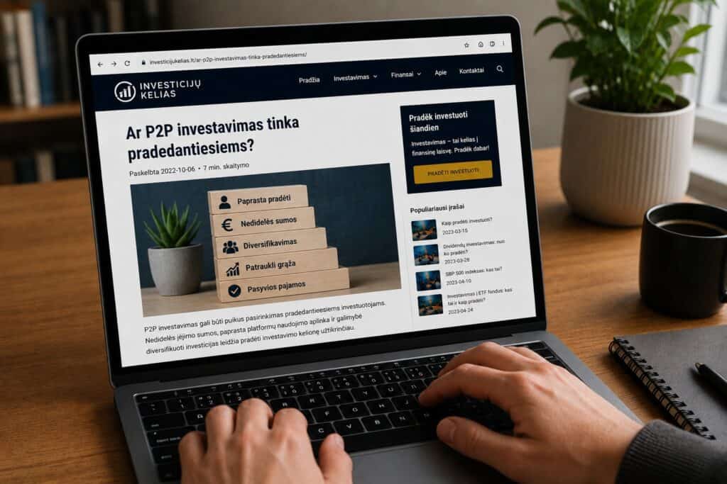 Ar P2P investavimas tinka pradedantiesiems