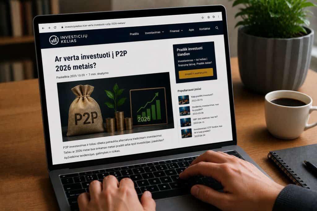 Ar verta investuoti į P2P 2026 metais