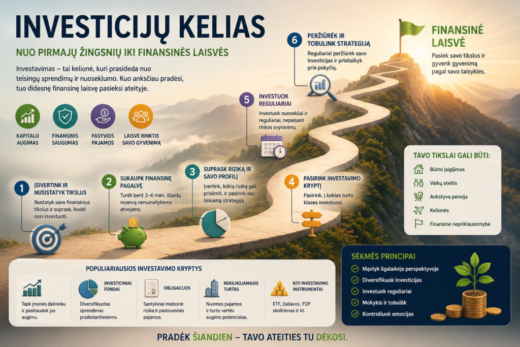 Investavimo kelias iki finansinės laisvės