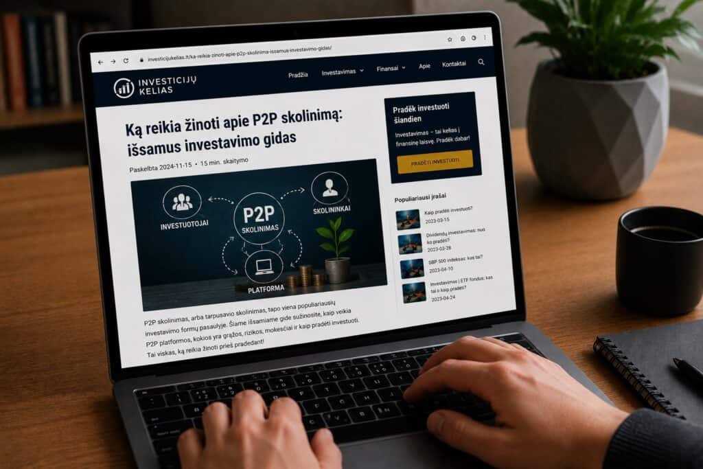 Ką reikia žinoti apie P2P skolinimą