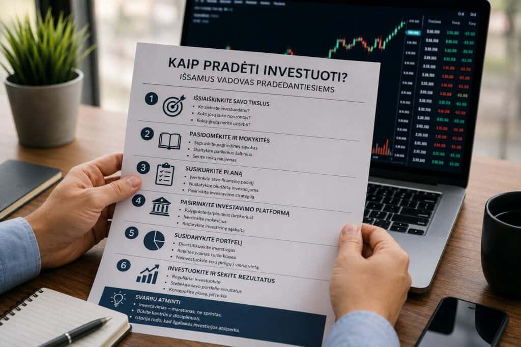 Kaip pradėti investuoti