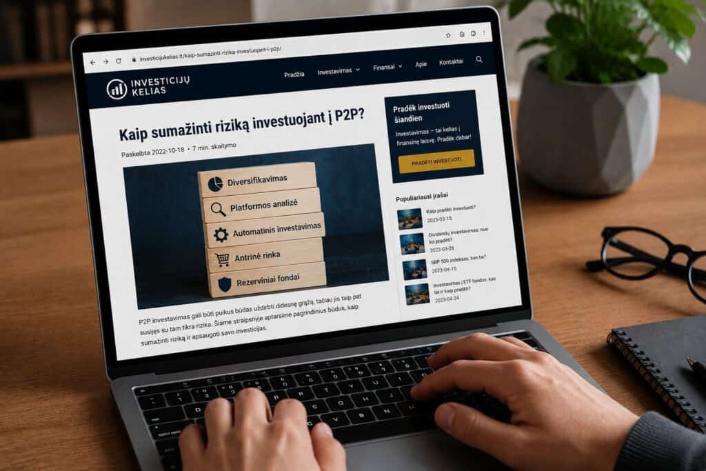 Kaip sumažinti riziką investuojant į P2P