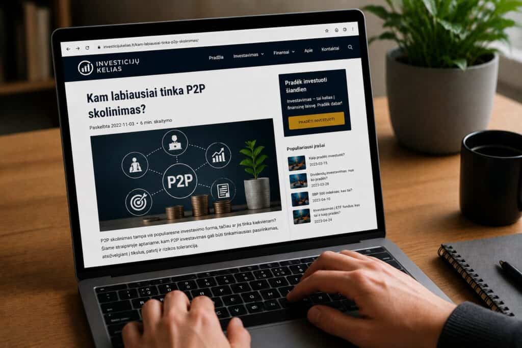Kam labiausiai tinka P2P skolinimas
