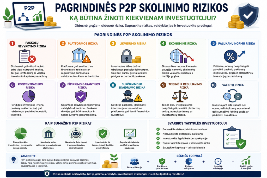 P2P skolinimo rizikos ir valdymas