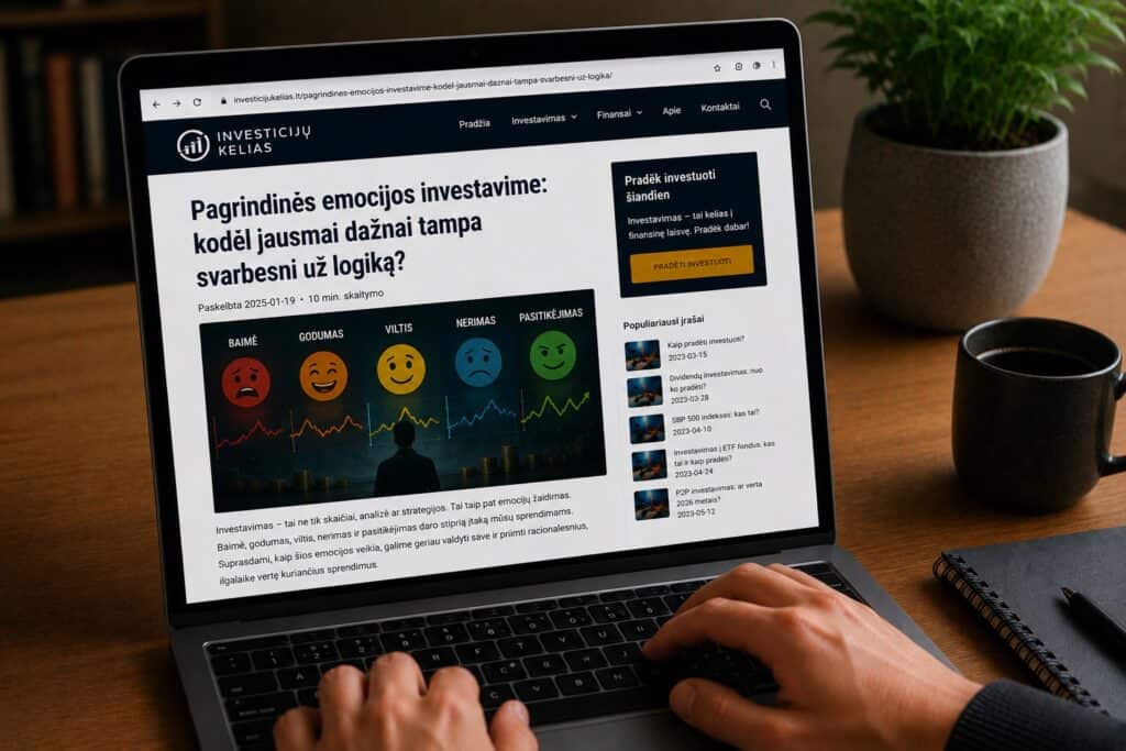 Pagrindinės Emocijos Investavime