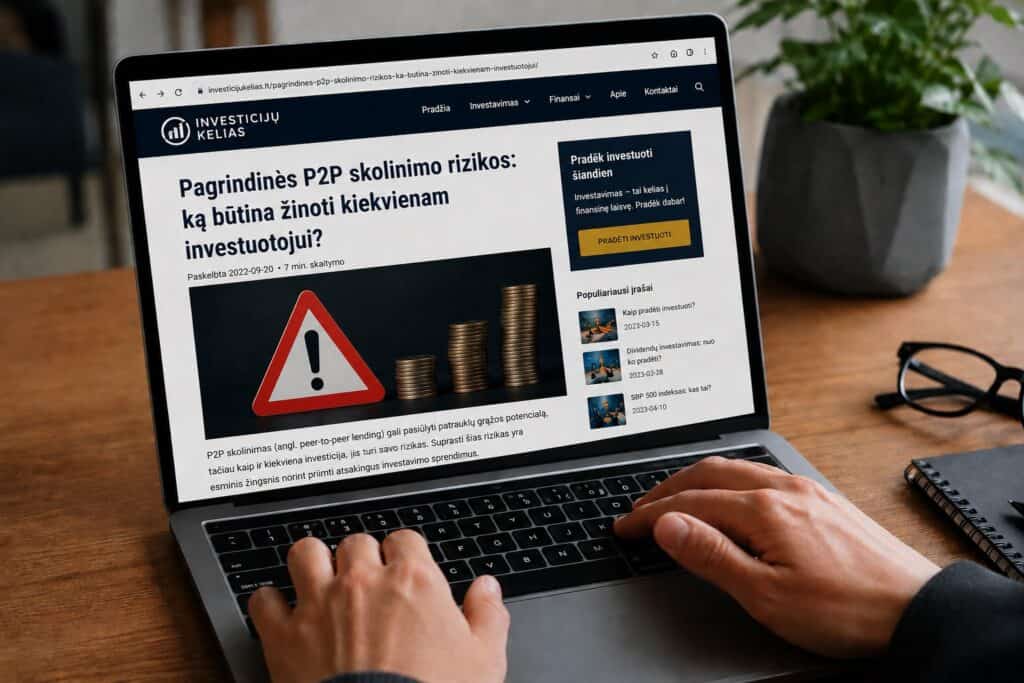 Pagrindinės P2P skolinimo rizikos