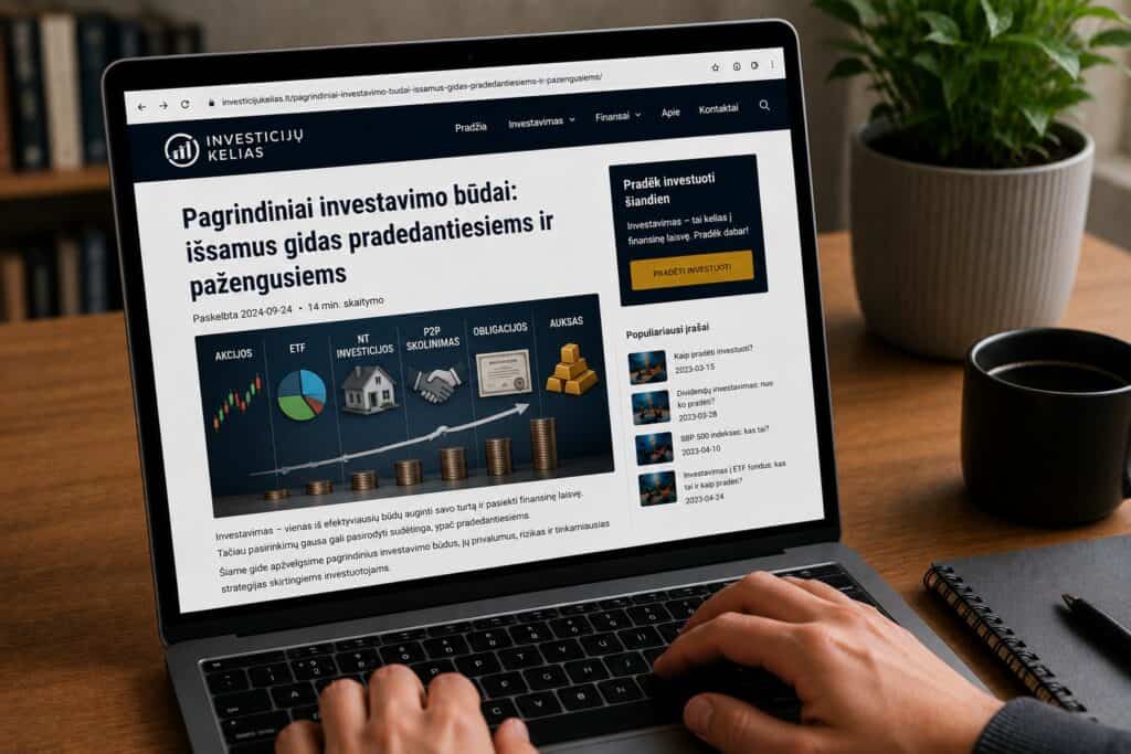 Pagrindiniai investavimo būdai