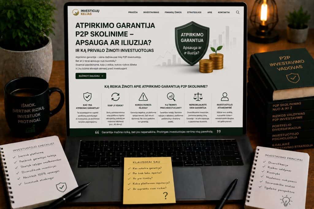 Atpirkimo garantija P2P skolinime