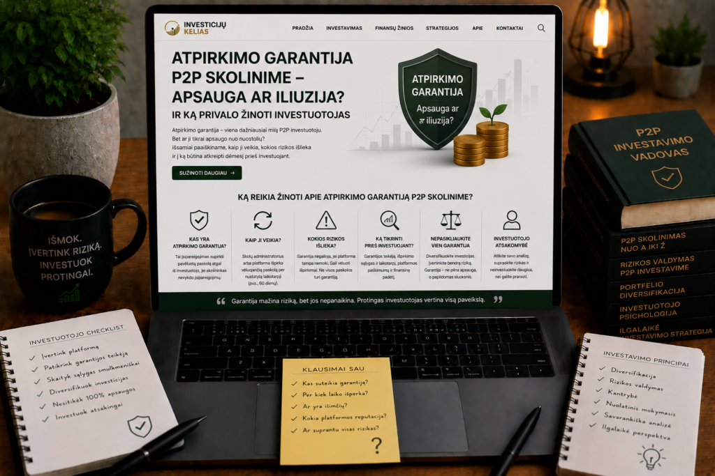 Atpirkimo garantija P2P skolinime