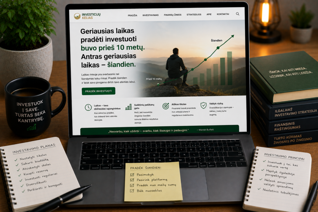 Geriausias laikas pradėti investuoti