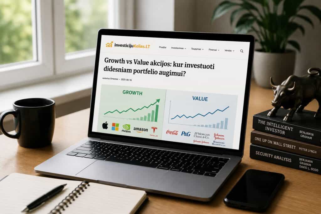 Growth vs. Value akcijos