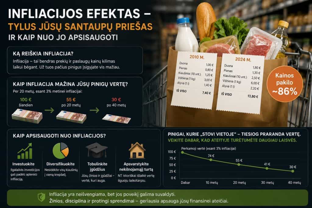 Infliacijos poveikis ir sprendimai