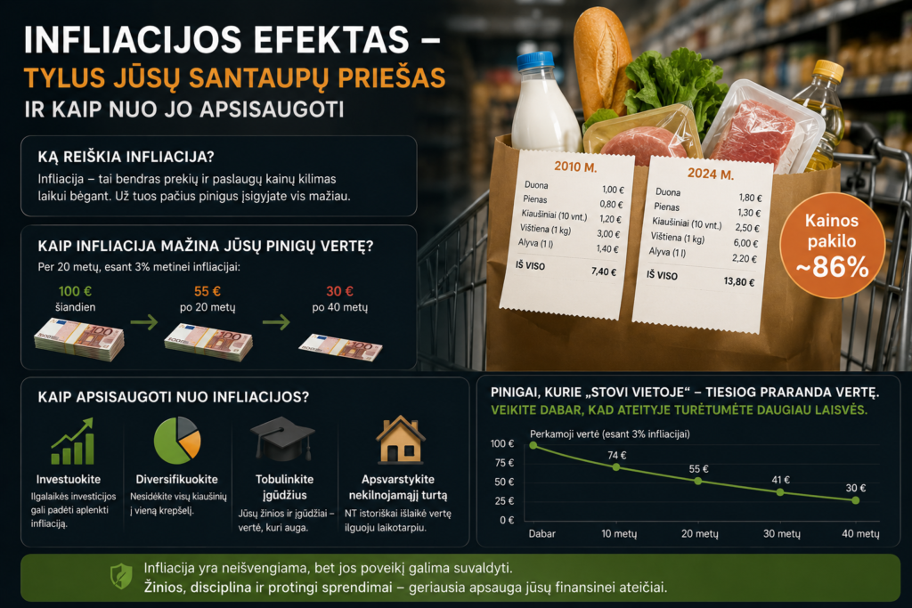 Infliacijos poveikis ir sprendimai
