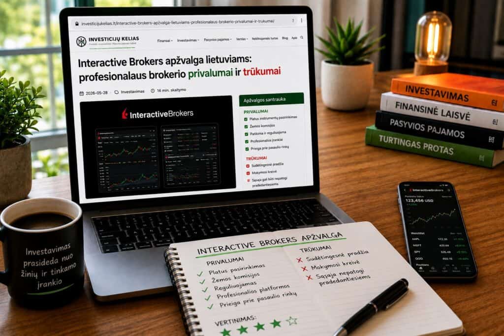 Interactive Brokers apžvalga lietuviams 2026