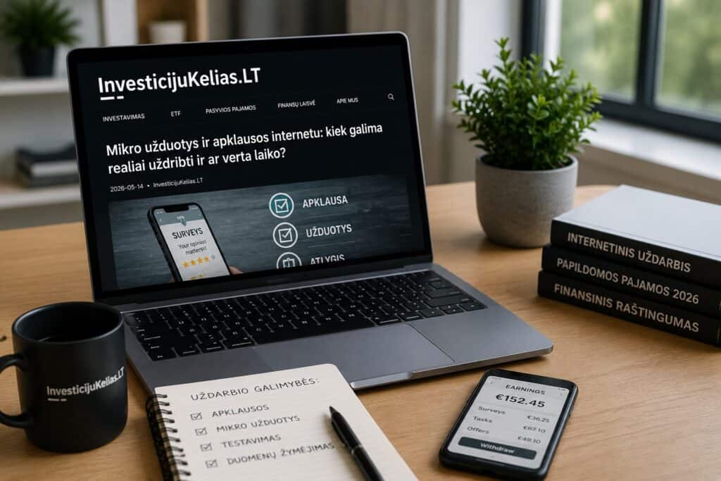Mikro-užduotys ir apklausos internetu