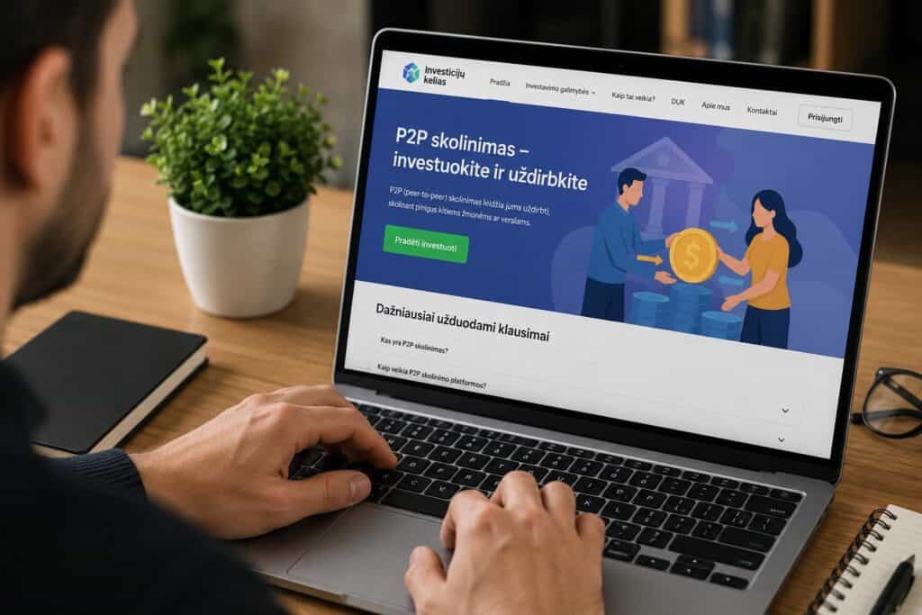 P2P skolinimas – investuokite ir uždirbkite