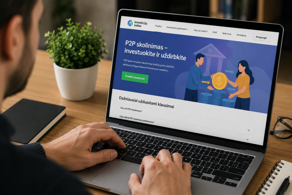 P2P skolinimas – investuokite ir uždirbkite